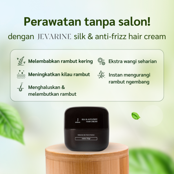 Jevarine - Silky Frizzy Hair Cream New Pack 50gr Hitam