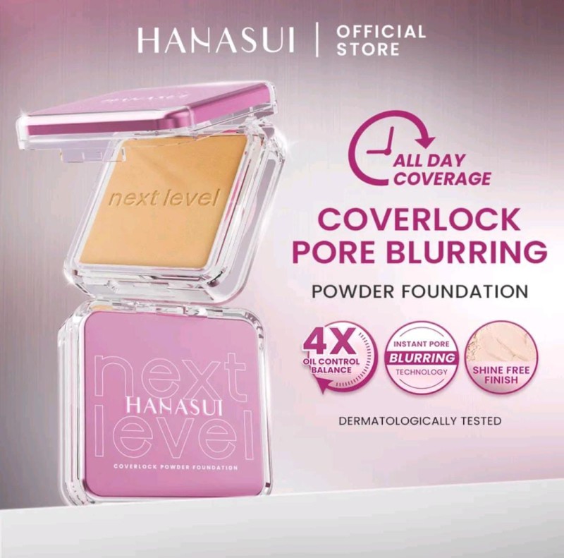 Hanasui next level coverlock powder foundation