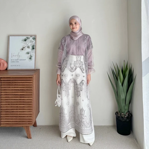 Dress outer brukat Lebaran